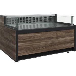 Витрина холодильная Carboma GC111 VM 1,5-2 (открытая, динамика) (1008 Темный дуб)