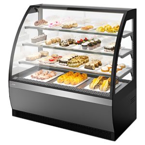 Витрина кондитерская Chilz VETE OF 90 серый матовый, шлифованная нержавейка