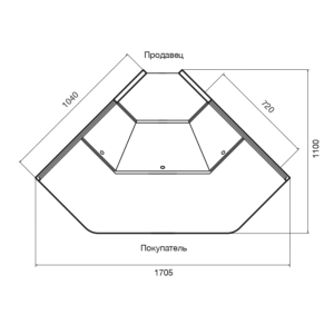 Витрина холодильная Dazzl Galaxy 080 ОУ 90 динамика