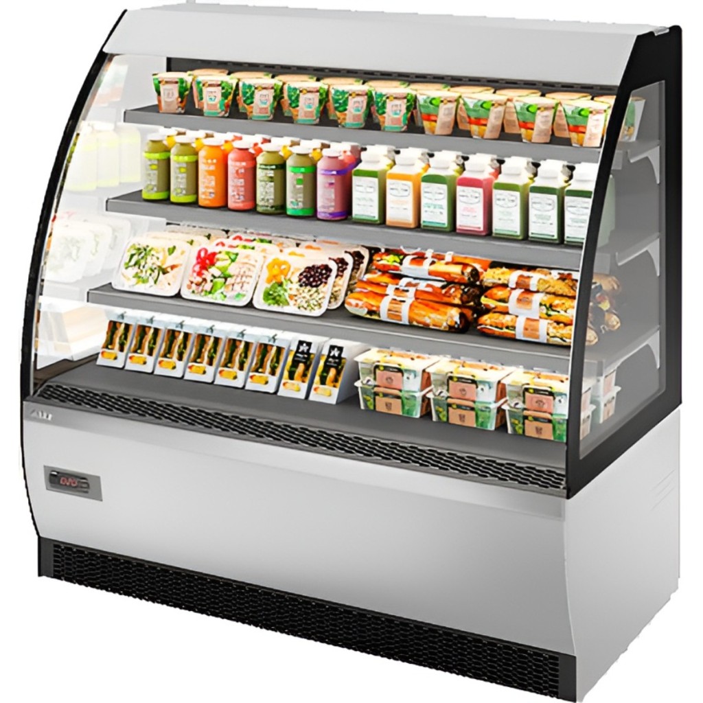 Витрина кондитерская Chilz VETE OF 90 белый глянец, шлифованная нержавейка