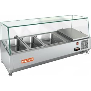 Витрина холодильная для ингредиентов HICOLD VRTG 1000 1/3