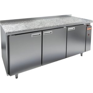 Стол холодильный среднетемпературный HiCold GN 111/TN P камень (без агрегата)