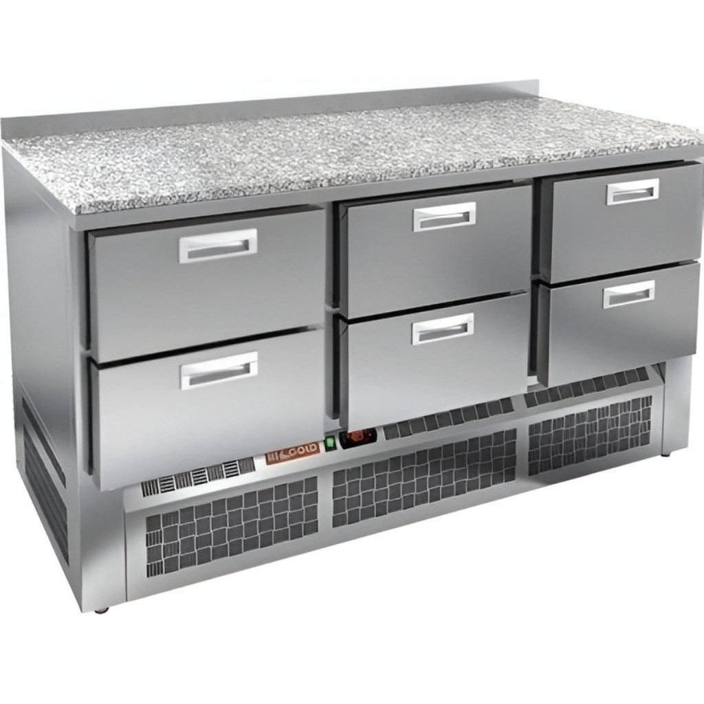 Стол холодильный среднетемпературный HiCold GNE 222/TN М камень