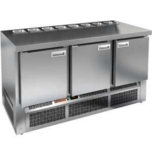 Стол холодильный для салатов HiCold SLE1-111GN (1/3) без крышки