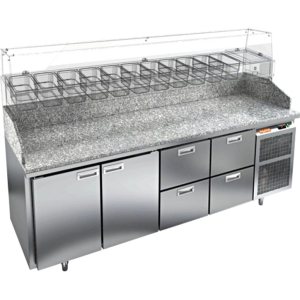 Стол холодильный для пиццы HiCold PZ3-1122/GN камень
