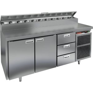 Стол холодильный для пиццы HiCold PZ2-113GN (1/6)