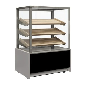 Витрина кондитерская Carboma KC70 N 0,6-1 Light Bread (9006-9005) хлебная, со стеклом