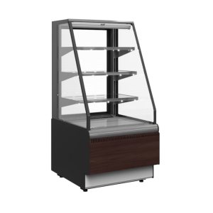 Витрина кондитерская Carboma KC70 VM 1,3-2 Standart Паттерн открытая (0105 Венге)
