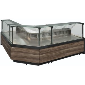 Витрина холодильная Carboma GC111 VM 1,5-1 (1008 Темный дуб) (динамика, газлифт, без боковин) - Изображение 3