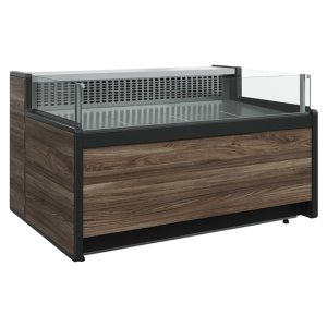 Витрина холодильная Carboma GC111 VM 2,0-2 (открытая, динамика) (1008 Темный дуб)