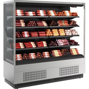 Горка холодильная Carboma FC20-07 VM 1,9-2 (версия 2.0) (ночная шторка) (9006-9005) - Изображение 2