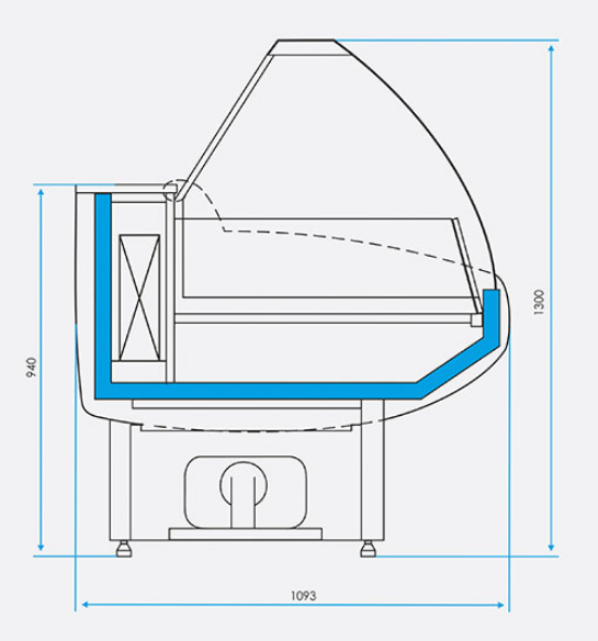 Витрина морозильная CRYSPI Gamma-2 M 1800 - Изображение 2